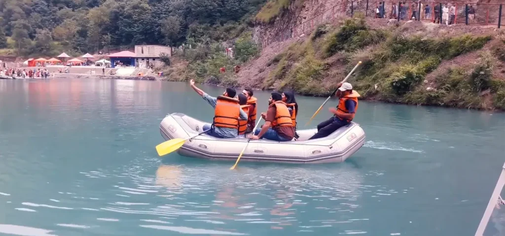 Boating activities at Samundar Katha Lake Nathiagali
