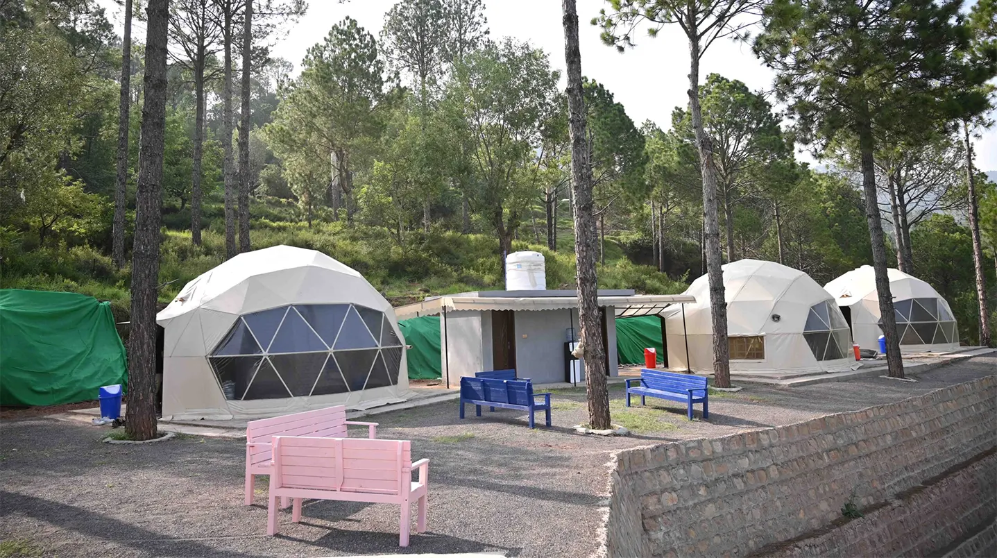 camping spots by TDCP Patriata chair lift, Murree
