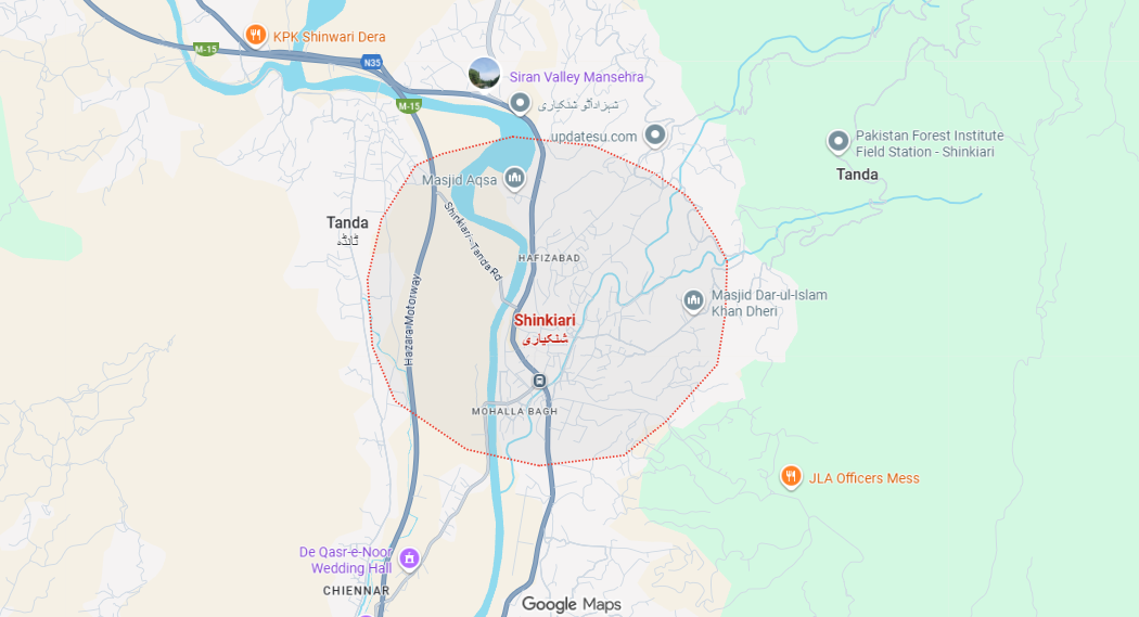 Shinkiari Location on Google map